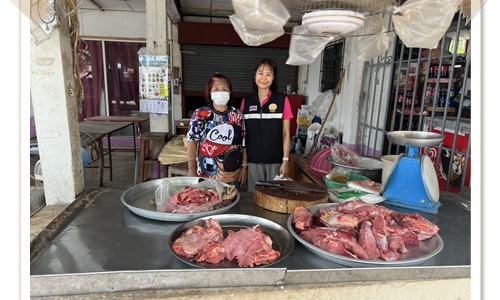 ✨สำนักงานปศุสัตว์อำเภอแม่ใจ จังหวัดพะเยา สำรวจเขียงจำหน่ายเนื้อสัตว์ในพื้นที่✨